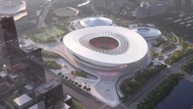 日前，浙江省“千項萬億”重大項目——杭州國際體育中心項目又有了新的進展，整個足球場的輪廓已經(jīng)初見雛形，游泳館及體育館建設(shè)已完成總工程量的11%以上。據(jù)悉，該項目關(guān)鍵部位建設(shè)所需的特殊鋼板，均由河鋼集團舞鋼公司獨家供應(yīng)。舞鋼鋼板的卓越性能以及舞鋼公司在鋼材制造領(lǐng)域的領(lǐng)先地位和技術(shù)實力再次得到彰顯。